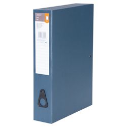 Tesco Foolscap Box File, grey 5 pack