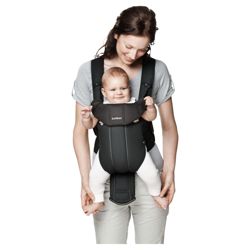 BABYBJORN Baby Carrier Active, Black/Black, Cotton Mix