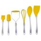 Tesco Brights 6 piece Silicone Utensils Set, Yellow
