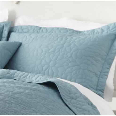 Image of Catherine Lansfield Home Floral Generic Pillowshams - Duck Egg