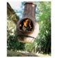 La Hacienda Plain Clay Chimenea Burnt Red
