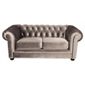 Chesterfield Velvet Small Sofa, Mink