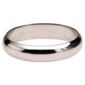 Sterling Silver Ladies 3mm D Shape Wedding Ring, N