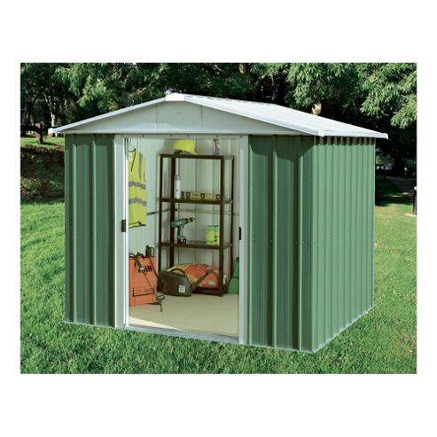 Yardmaster 7'5x6'9 Apex Metal Shed with floor support frame