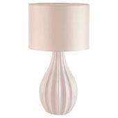 Tesco Lighting Fluted table lamp off white
