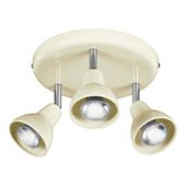 Tesco Lighting Eden 3 Spot Plate Cream