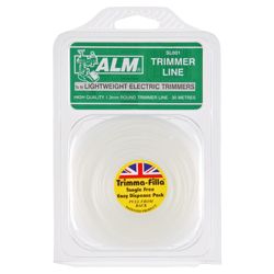 ALM Trimmer Line for all lightweight electric grass trimmers - 1.3mm x 30m, 2 pack