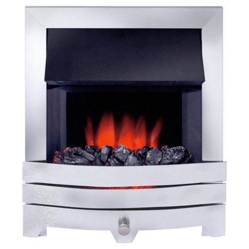 Image of Royal Cozyfire Electric Fire - Contemporary Brushed Steel
