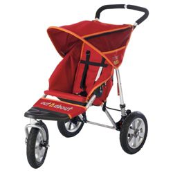 Out 'n' About Nipper Single 360, 3 wheeler Pushchair Limited Edition, Raspberry