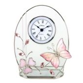 Juliana Home Living Juliana Butterfly/Oval Crystal Series Arched Top Clock