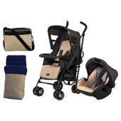 Hauck Turbo Plus Travel System & Accessories, Sand