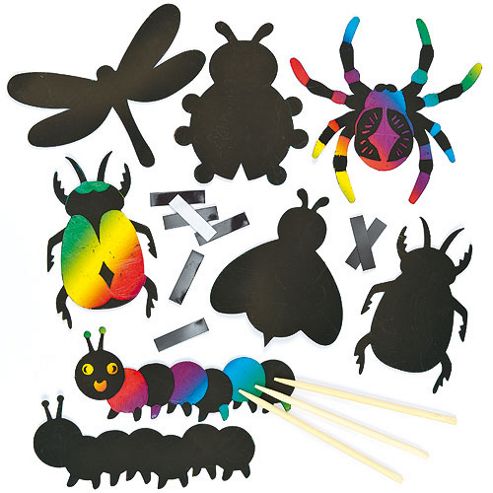 Image of Insect Scratch Art Magnets (pack Of 12)