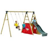 Plum Chacma Wooden Garden Swing Set