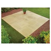 Oxford mellow buff random patio kit 2.4x2.4m