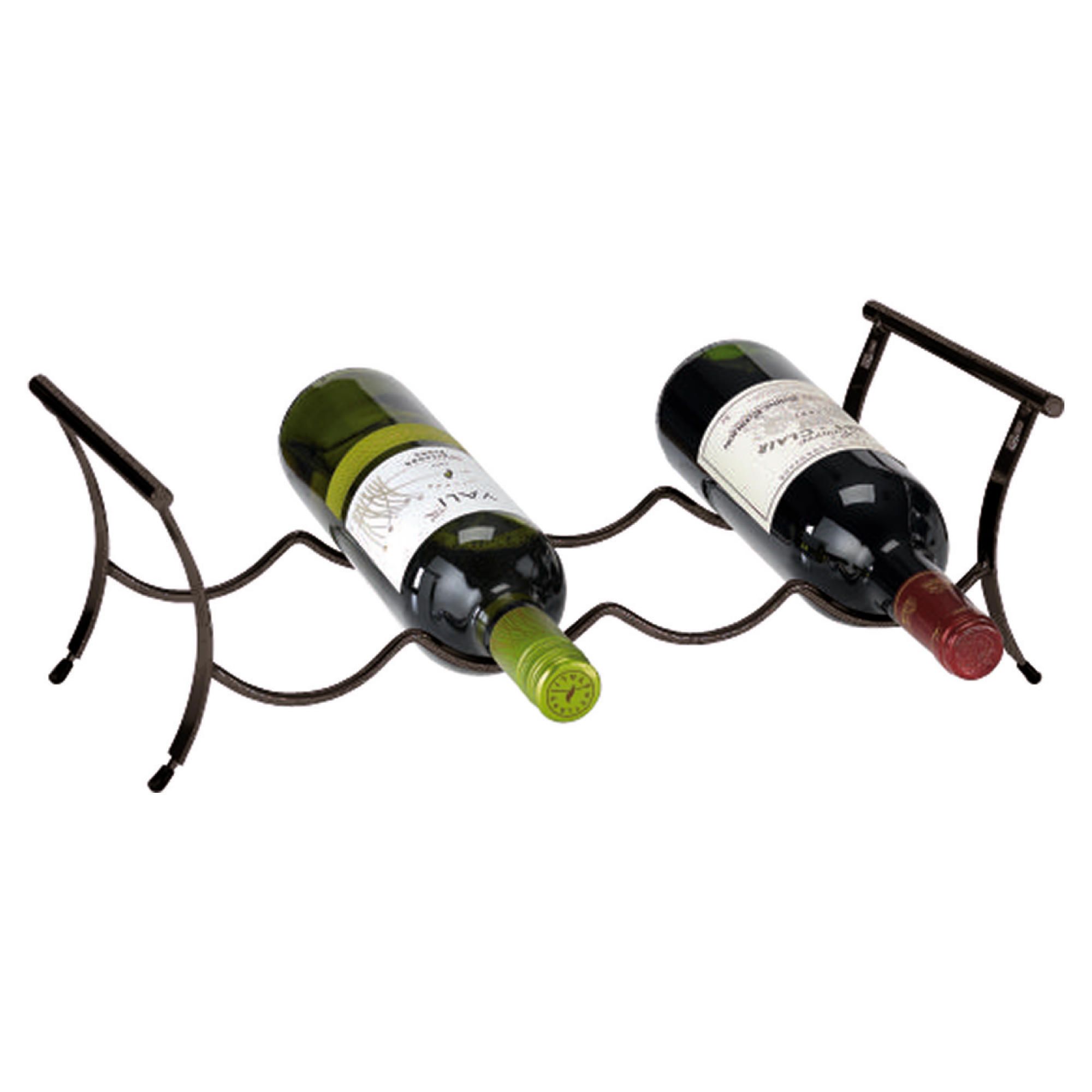 Ready To Assemble 4 Bottle Winestak, Black Ready To Assemble 4 Bottle Winestak, Black