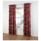 Tesco Ava Jacquard lined eyelet Curtains W162xL137cm (64x54"), Red