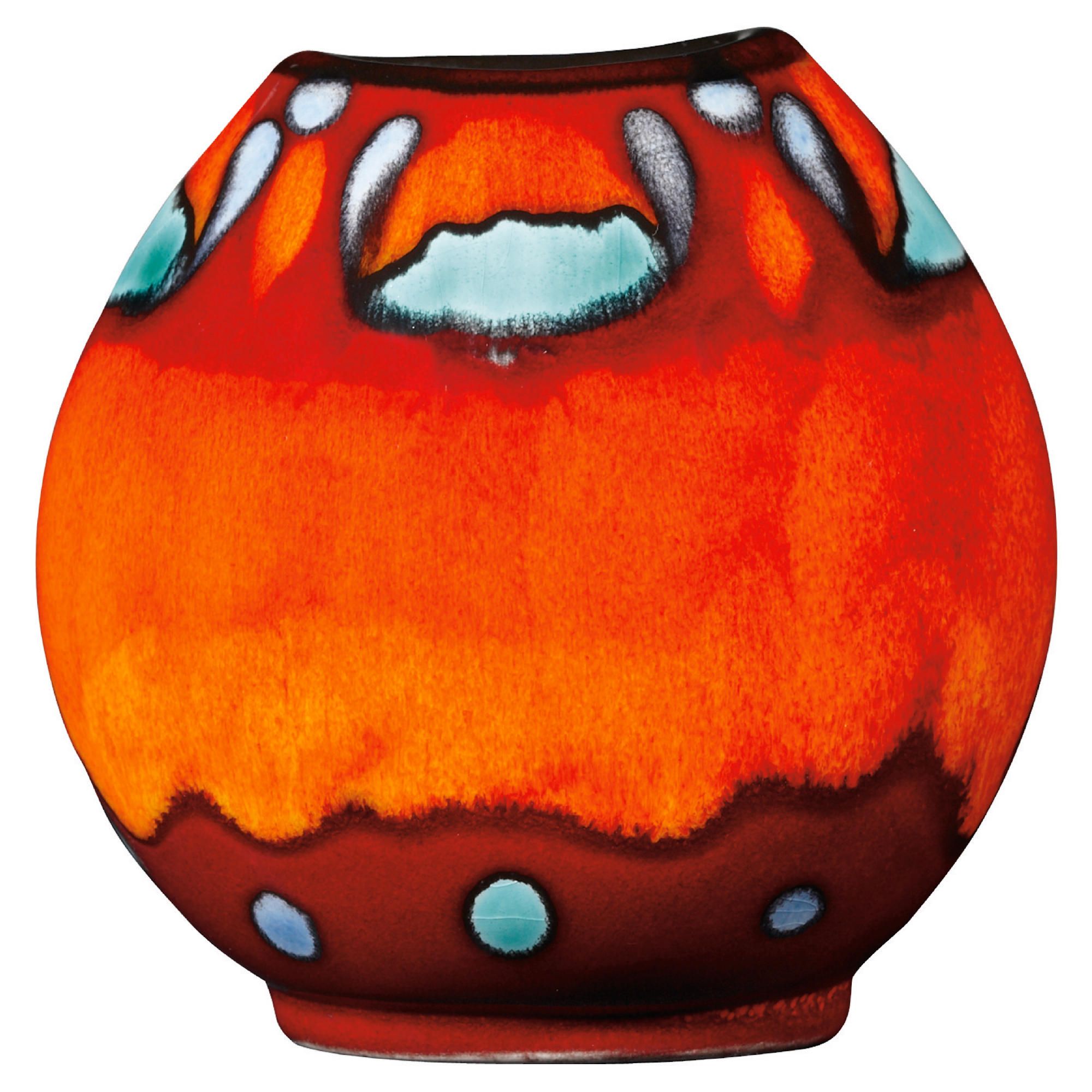 D/S Poole Pottery Volcano Purse Vase 10cm