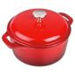 Denby 21cm Round Cast Iron Casserole Dish, Red