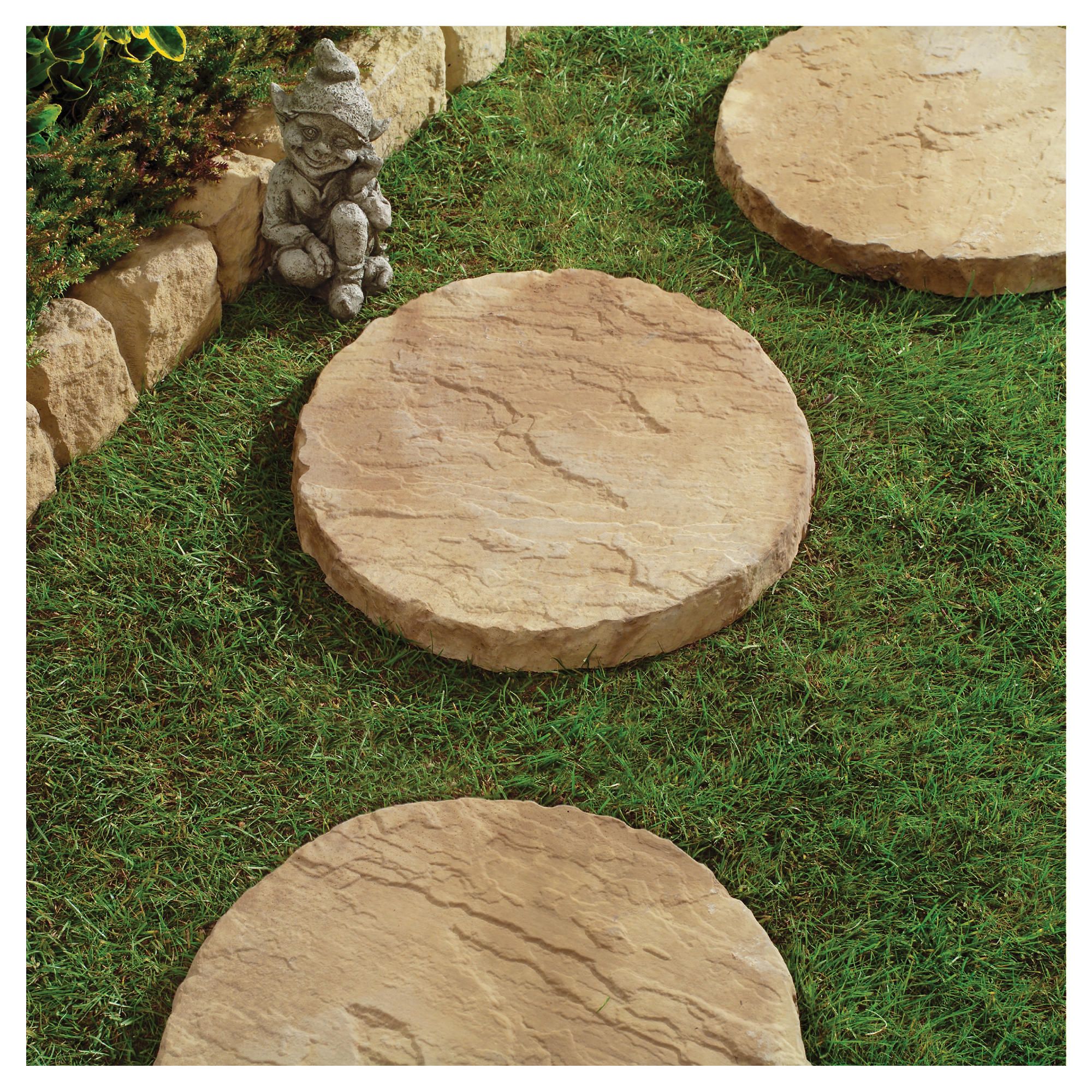 Lincoln weathered bronze stepping stones 400mm 50 piece