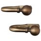 Pair of Metal Tiebacks Antique Bronze-Effect
