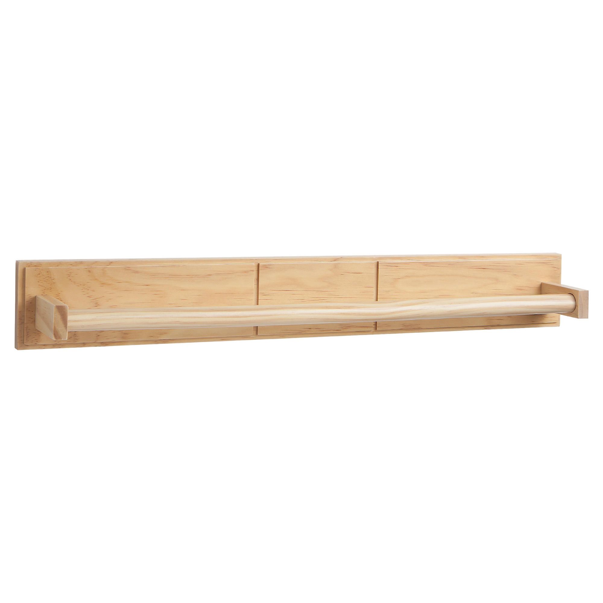 Croydex Long Towel Rail Light Wood