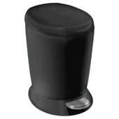 simplehuman 6 Litres Mini Plastic Pedal Bin - Black