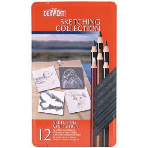 Image of Derwent Sketching Colle 12 Tin