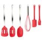 Taylors Eye Witness 6 piece Silicone Utensils Set, Red