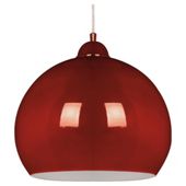 Tesco skandia metal ceiling fitting in red gloss finish
