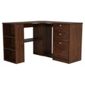 Fraser Corner Desk With Storage, Walnut Effect
