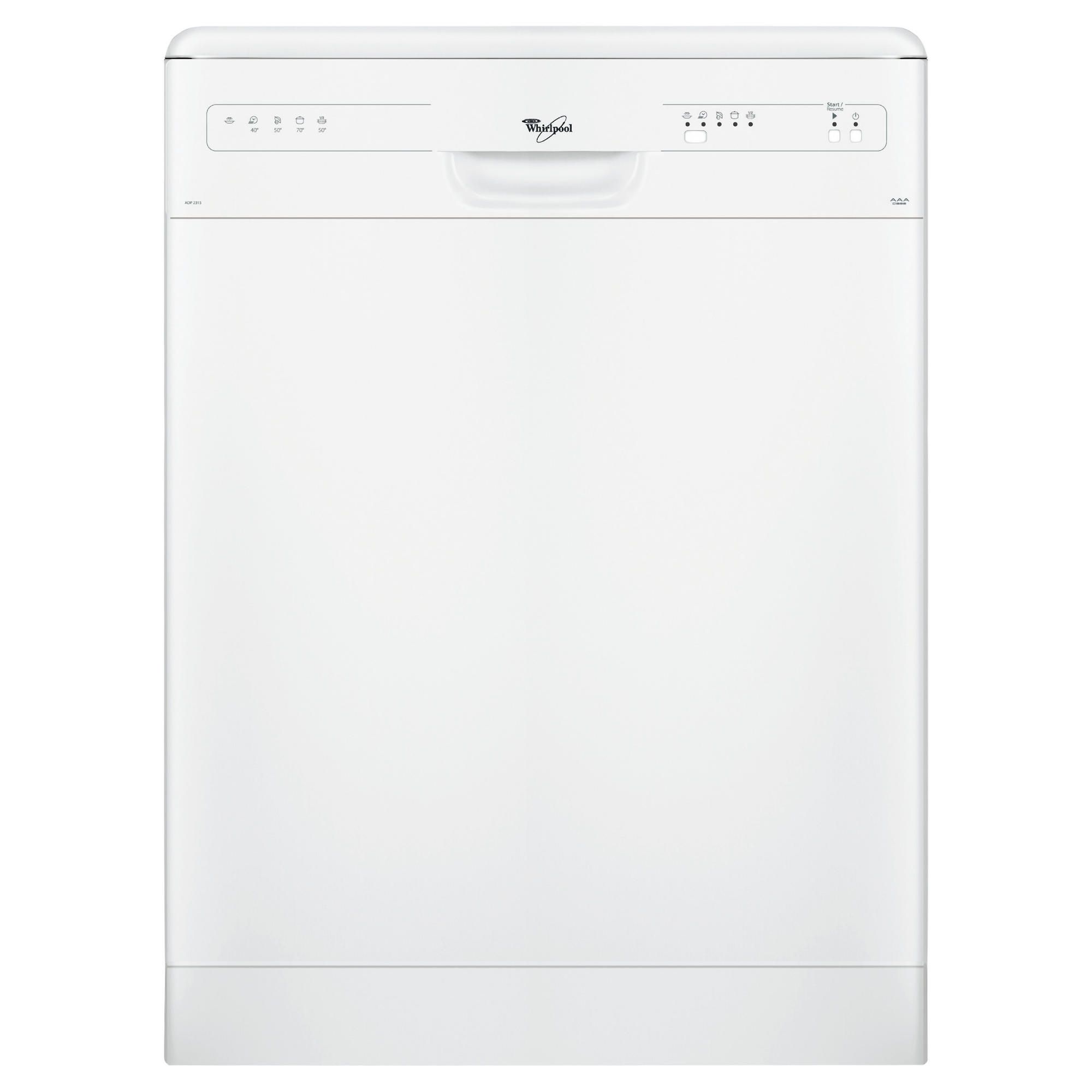 Whirlpool ADP2315 Full Size Dishwasher White