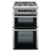 BEKO DVG592SP 50cm Gas Double Oven Silver