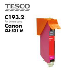 Tesco CLI521 Magenta Printer Ink Cartridge (Compatible with printers using Canon CLI-521 Magenta Printer Ink Cartridges)