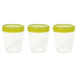 Omada Set of 3 0.75L Dune Storage Jars, Green