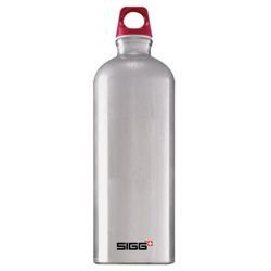SIGG Traveller Classic Aluminium Drinking Water Bottle, 1L Silver
