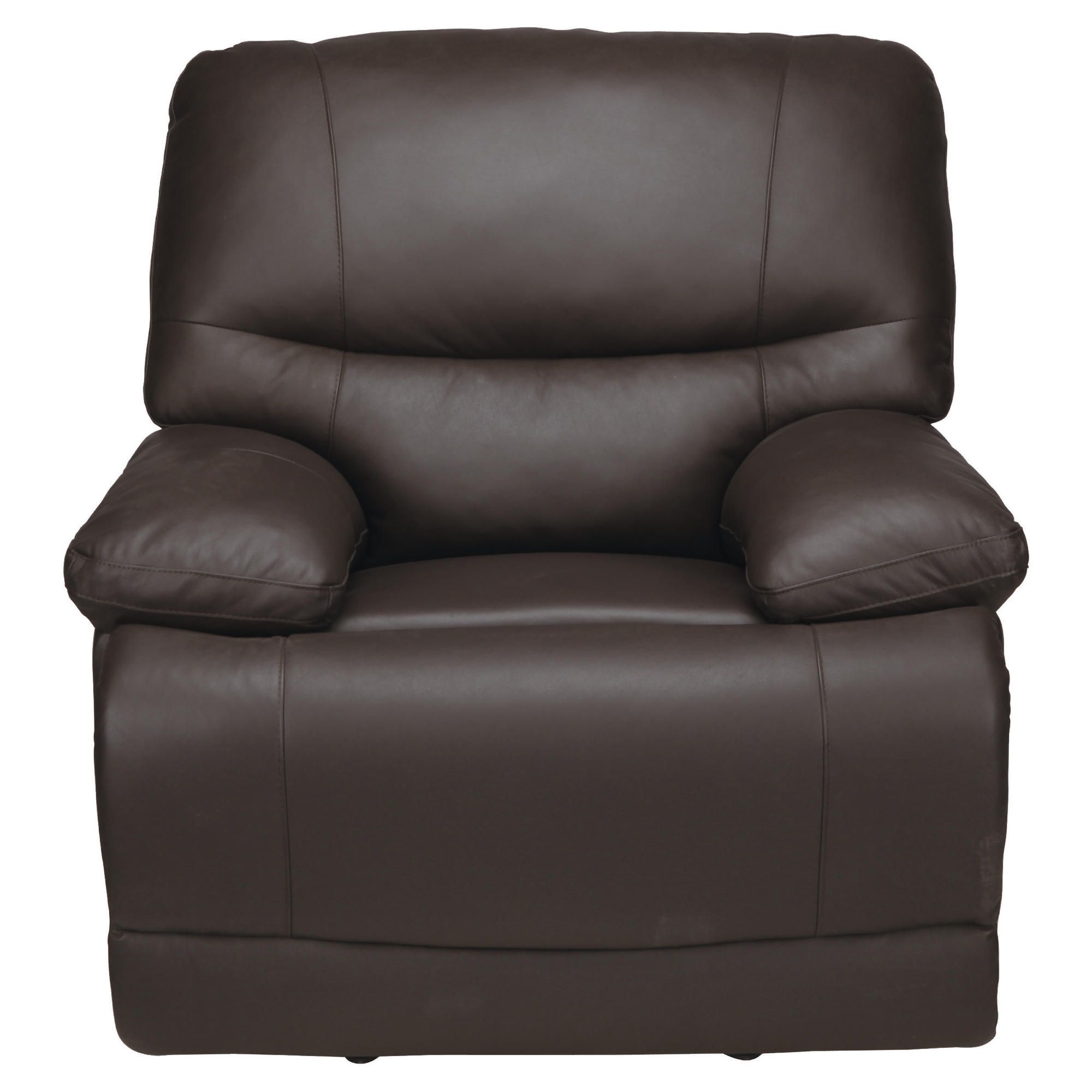 Angelo Leather Recliner Chair, Chocolate