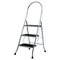 Abru 3 Tread chrome stepstool