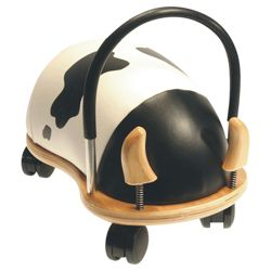 Wheelybug Cow Ride-On Toy, Small