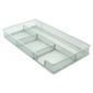 Metal, mesh drawer organiser. Silver