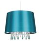 Tesco Lighting Arabella Satin shade metallic Liner and Drops Teal
