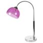 Signa Glass Bobble Arc Table lamp Plum