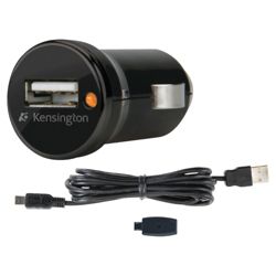 Kensington In-Car Charger for the new Apple iPad, 2, iPod and iPhone, 3G, 3GS, 4 and 4S Black