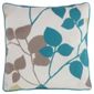 Tesco Set of 2 Bold Leaf Cushion Covers, Teal