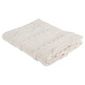 F&F home Cable knit throw cream 130x150