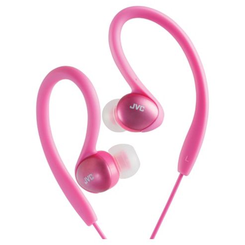 Image of Jvc Splash Proof Sports Ear Clip Headphones Pink