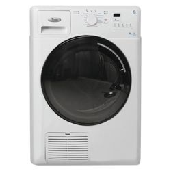 Whirlpool AZB8680 Condenser Tumble Dryer, 8kg Load, B Energy Rating. White