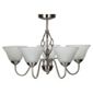 Signa Twisted satin Nickel 5 Light Ceiling Fitting