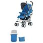Petite Star Zukoo Pushchair, Footmuff & Change Bag,  Lagoon Blue