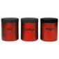 Go Cook Tea, Coffee And Sugar Canister Set with Soft Touch Lids, Red