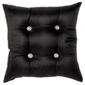 Satin Gem Cushion (Black)